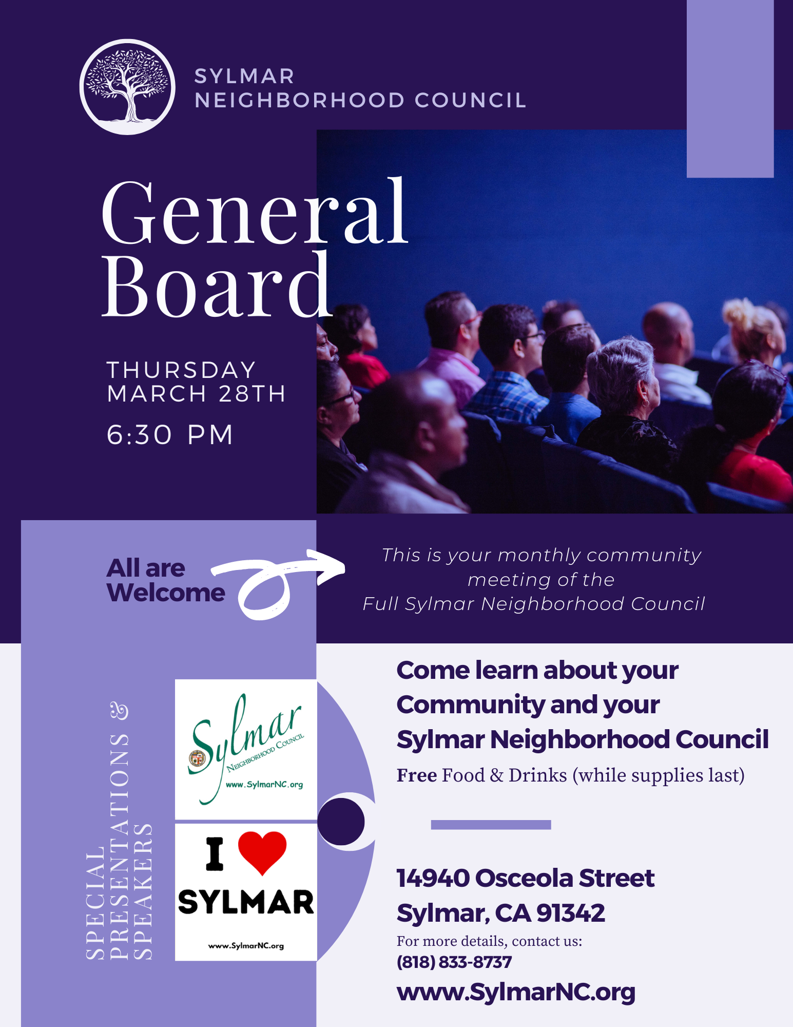 March 28th • SNC General Board Meeting