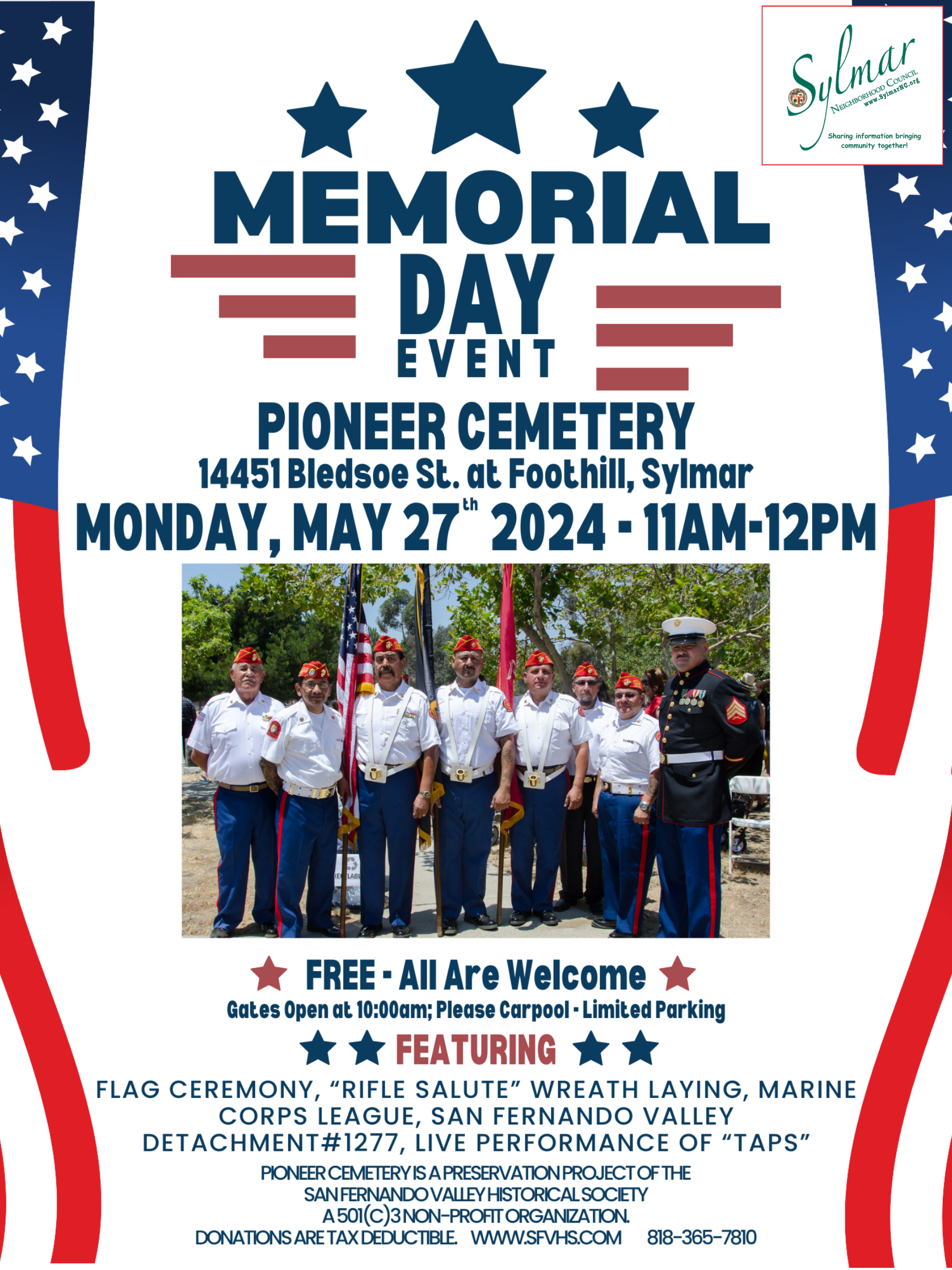 Save the Date • Sylmar Memorial Day • May 27th