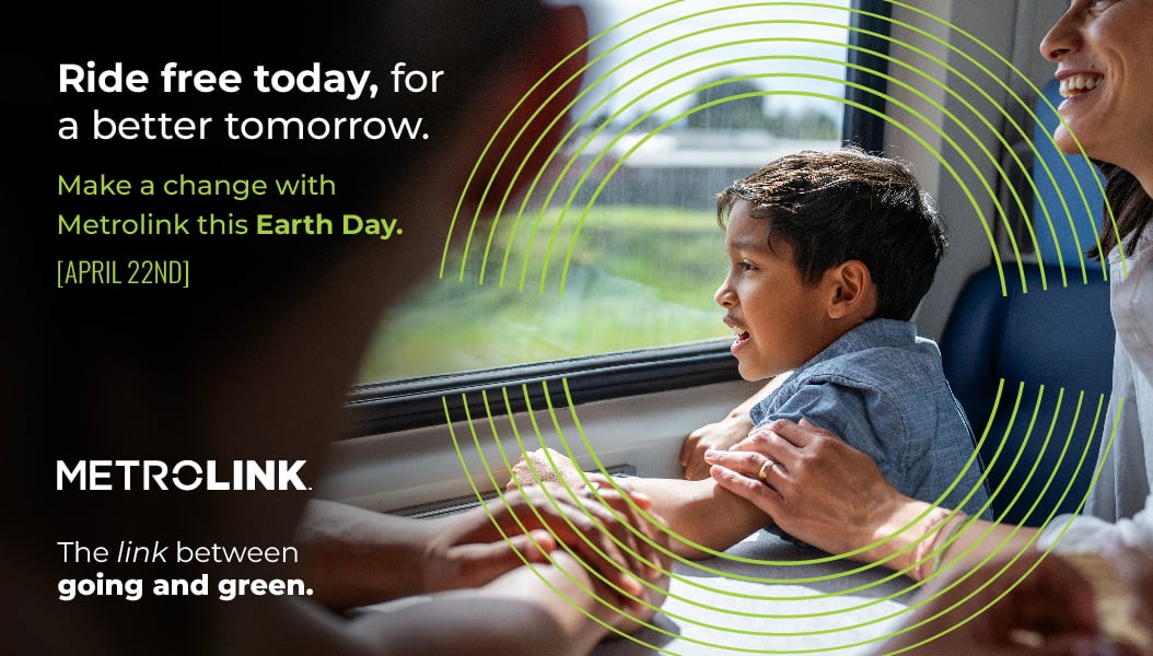 Metrolink FREE on April 22 for Earth Day